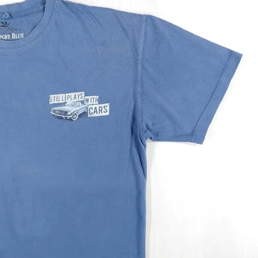 [BUNJANG] Newport Blue Ford Mustang Graphic Tee / 뉴포트블루 포드 머스탱 반팔 티셔츠 L