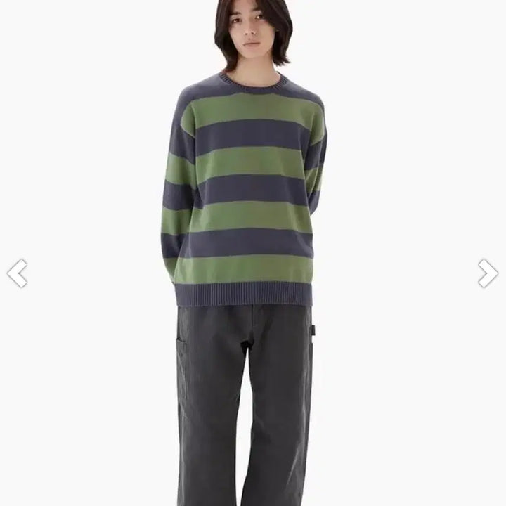 [BUNJANG] Kakys Stripe Knit L Size / 카키스 스트라이프 니트 L