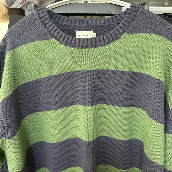 [BUNJANG] Kakys Stripe Knit L Size / 카키스 스트라이프 니트 L