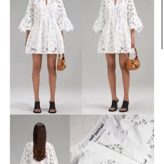 [SOLD OUT] 셀프포트레이트 화이트 레이스 블라우스 44,55