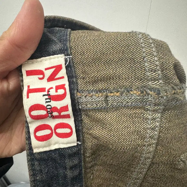 [BUNJANG] OOTJ Denim Washed Mini Skirt - S / [만원 아라비아빈티지]OOTJ 데님 워싱 미니스커트 S