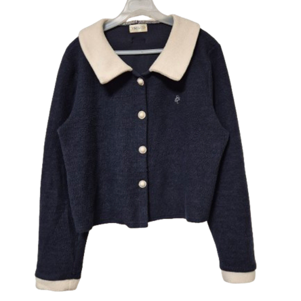 [BUNJANG] Lili &amp; Co Sailor Collar Knit Crop Top / 리리앤코 세일러카라 정품 여자 추동용 여성니트크롭숏긴팔티셔츠3