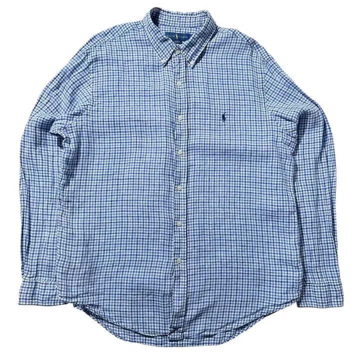[BUNJANG] Polo Ralph Lauren Linen Check Shirt / [XL] 폴로 랄프로렌 린넨 체크 셔츠