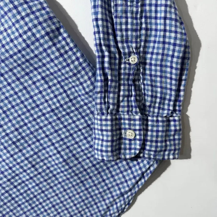 [BUNJANG] Polo Ralph Lauren Linen Check Shirt / [XL] 폴로 랄프로렌 린넨 체크 셔츠