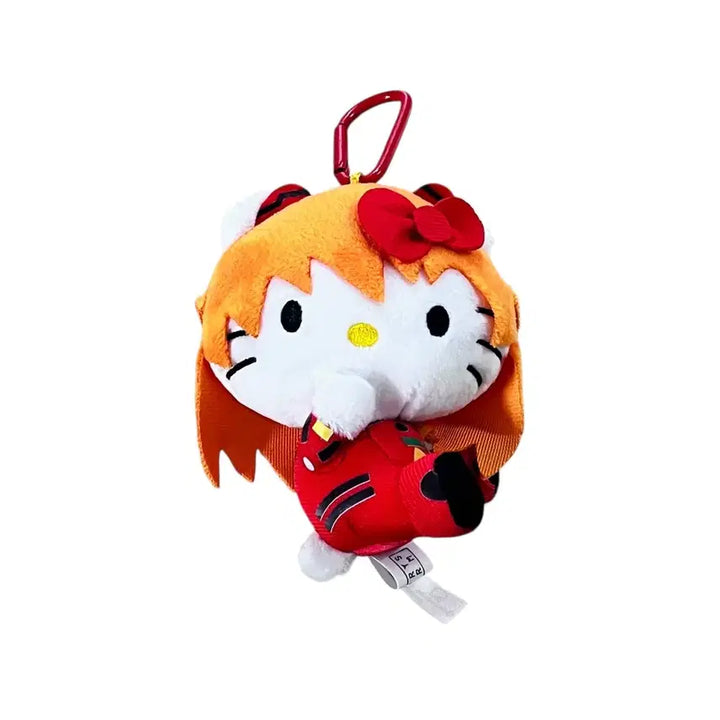 [BUNJANG] 에반게리온 아스카 키티 콜라보 인형 키링 / 에반게리온 아스카 키티 콜라보 인형 키링