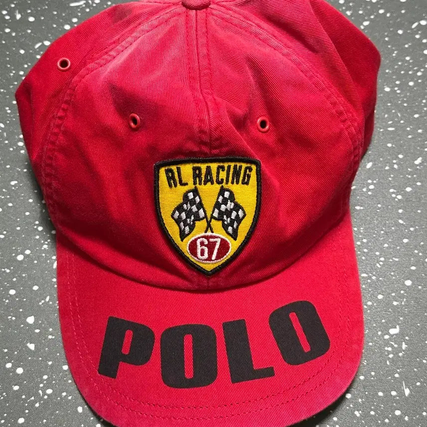 [SOLD OUT] 폴로랄프로렌 RL 레이싱 볼캡 레드