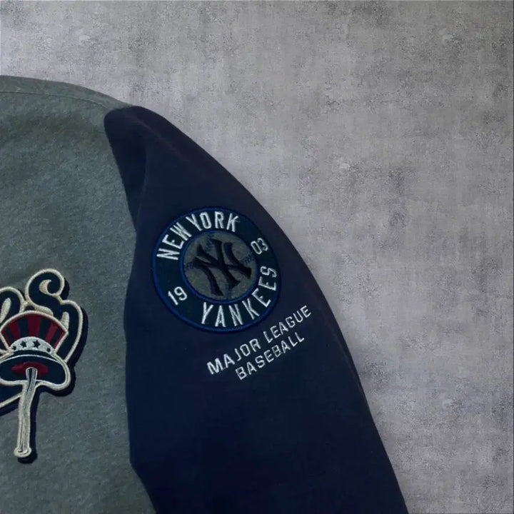 [SOLD OUT] MLB 뉴욕양키스 빅로고 코튼 바시티 자켓