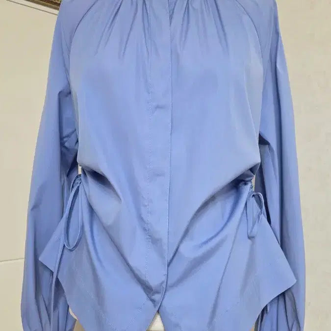 [BUNJANG] Hansum Let by T 2021 Side String Shirt Blouse / (55)새상품/한섬 래트바이티 2021년 사이드 스트링 셔츠 블라우스