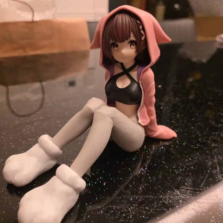 [BUNJANG] Female Character Figure / 후드티 여자 캐릭터 피규어