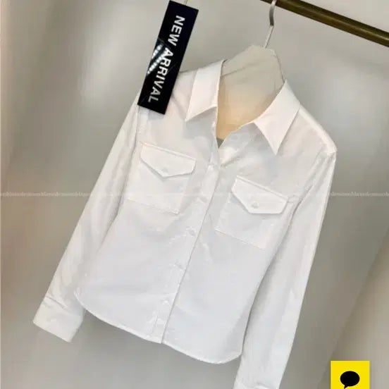 [BUNJANG] Blanc de Lune Meriel Slim Fit Pocket Shirt / 블랑드문  메리엘 슬림핏 포켓 셔츠