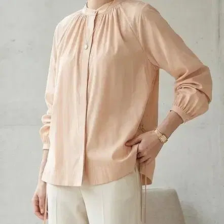 [SOLD OUT] (55)새상품/한섬 래트바이티 2021년 사이드 스트링 셔츠 블라우스