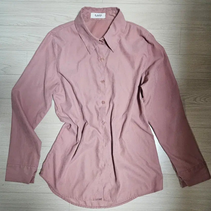 [BUNJANG] Peach Pink Shirt (55-66) / 피치핑크 셔츠 55~66