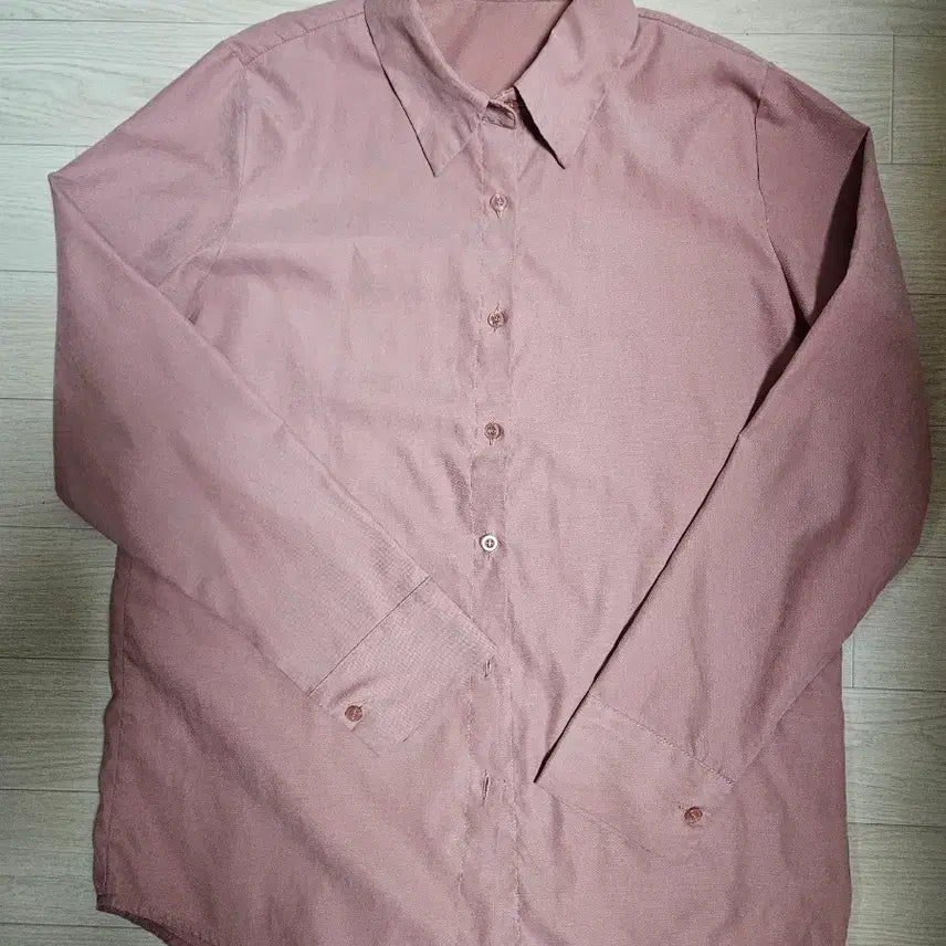 [BUNJANG] Peach Pink Shirt (55-66) / 피치핑크 셔츠 55~66