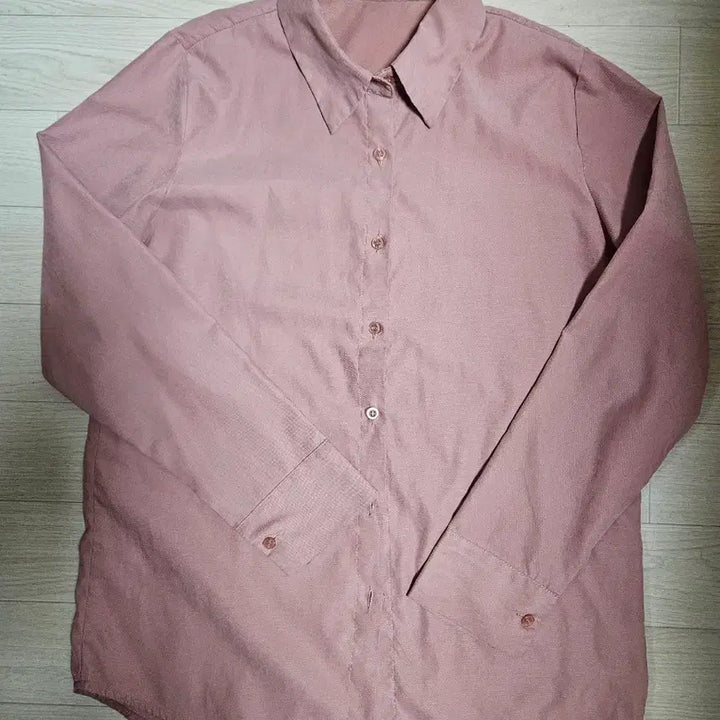 [BUNJANG] Peach Pink Shirt (55-66) / 피치핑크 셔츠 55~66