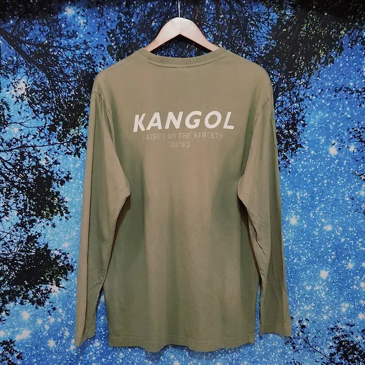 [BUNJANG] [KANGOL] 남성 캉골 베이지 카키 롱슬리브 L / [KANGOL] 남성 캉골 베이지 카키 롱슬리브 L