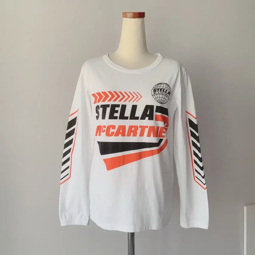 [SOLD OUT] 스텔라 맥카트니 화이트 프린트 긴팔 티셔츠