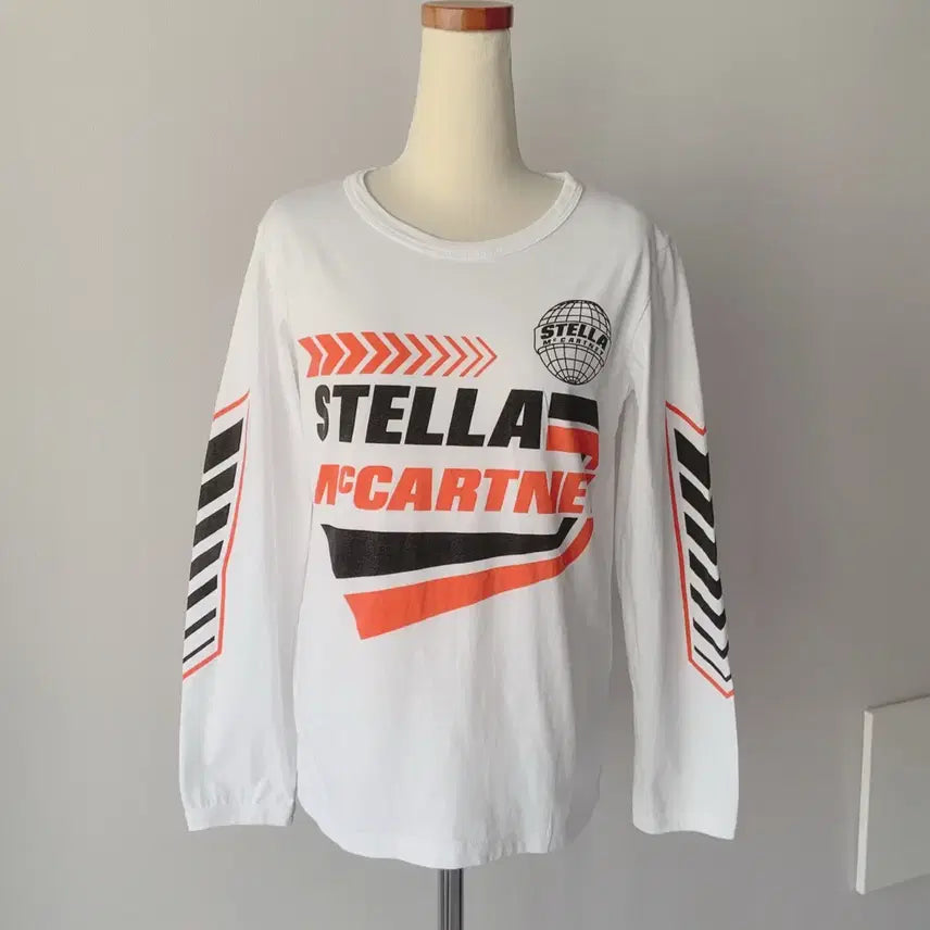 [SOLD OUT] 스텔라 맥카트니 화이트 프린트 긴팔 티셔츠