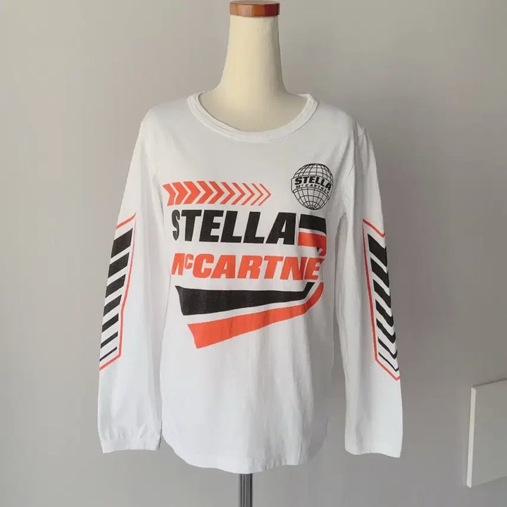 [SOLD OUT] 스텔라 맥카트니 화이트 프린트 긴팔 티셔츠