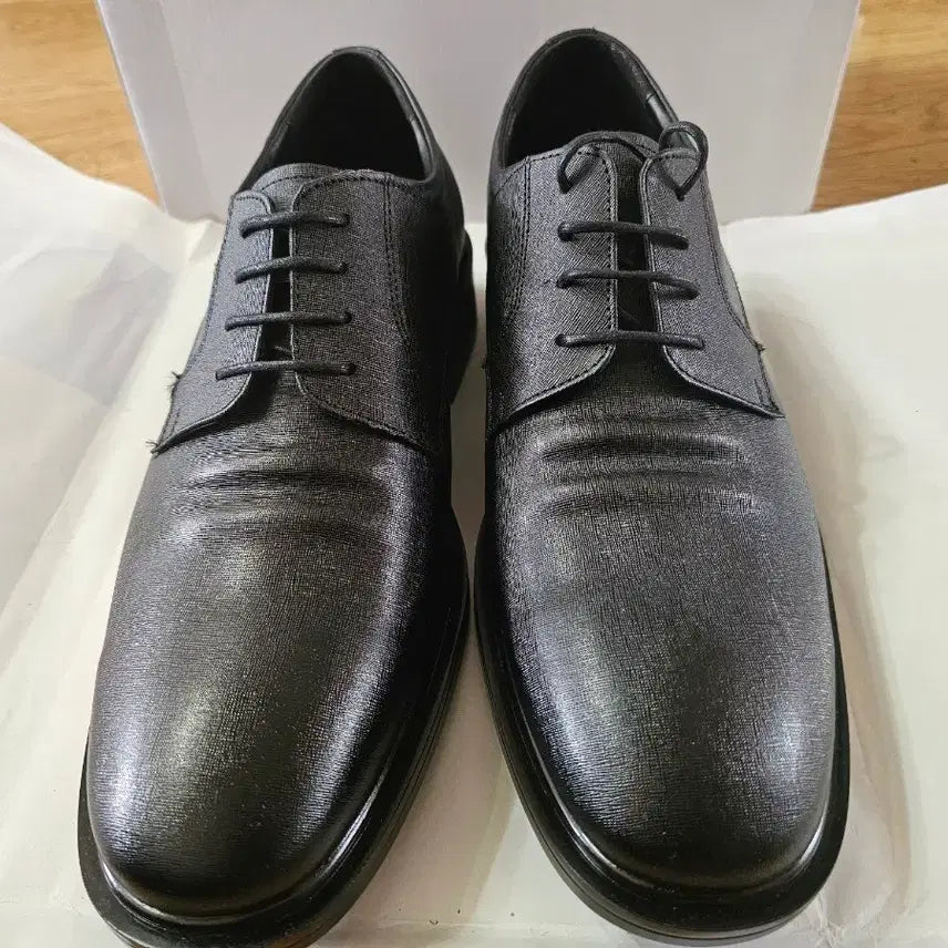[SOLD OUT] 남성 검정색 가죽 구두 265(새상품)