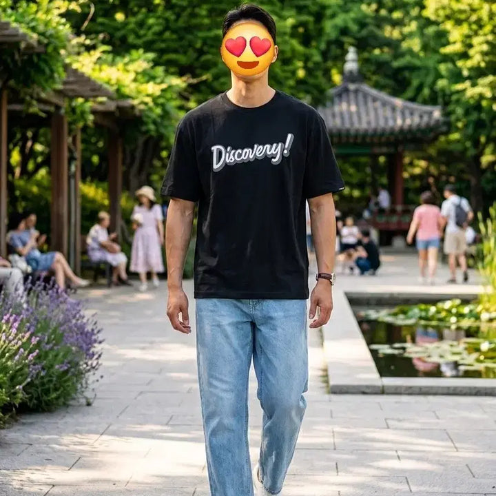 [SOLD OUT] 디스커버리 블랙 반팔 티셔츠(사이즈105)