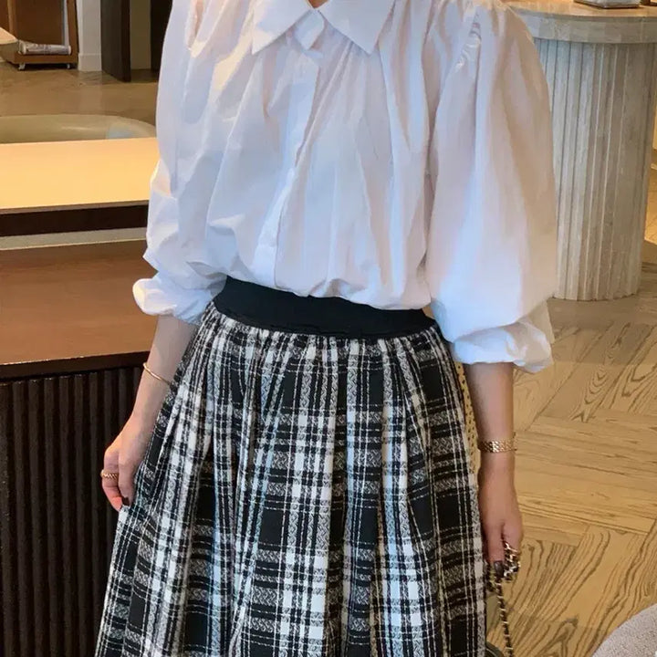 [BUNJANG] Vicinni French Shirt - Ivory / 바이씨니 프렌치 셔츠:)