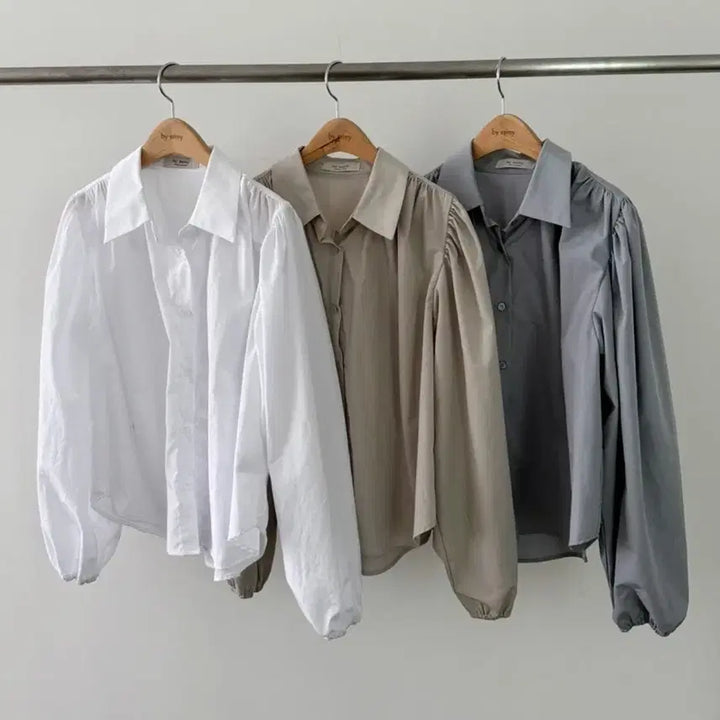 [BUNJANG] Vicinni French Shirt - Ivory / 바이씨니 프렌치 셔츠:)