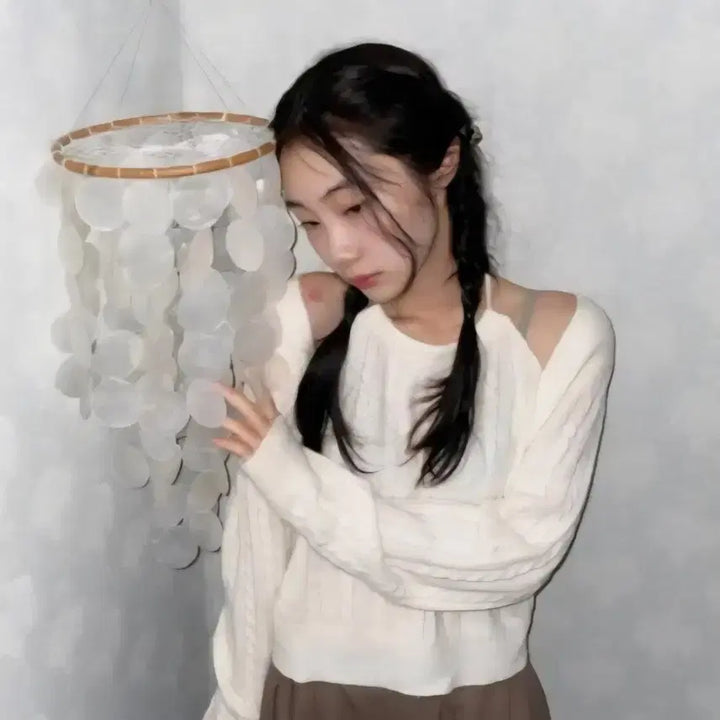 [BUNJANG] Kimahop Halter Knit Ivory / 김아홉 홀터니트 아이보리