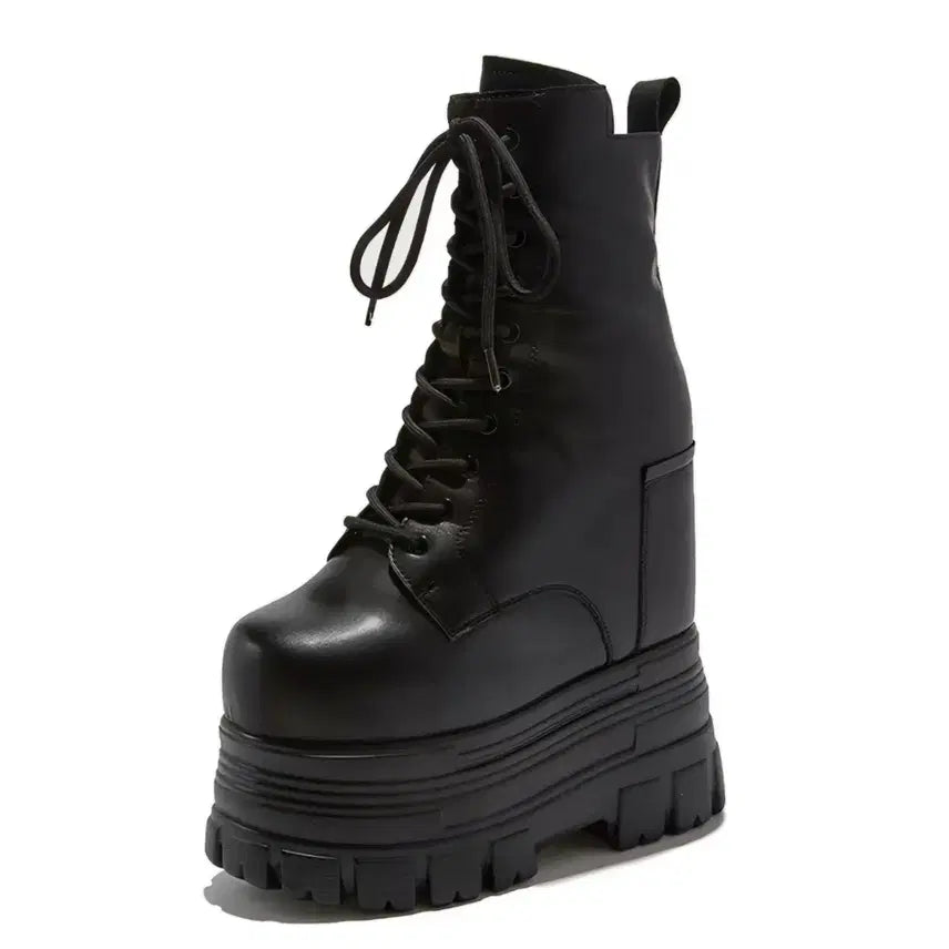 [BUNJANG] 22cm Platform Boots / 22cm 통굽워커 통굽 워커 키높이부츠 바로발송가능