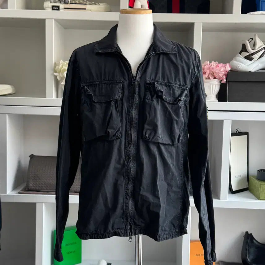 [BUNJANG] Stone Island Old Effect Overshirt Jacket / [새상품급,M] 스톤아일랜드 올드이펙트 오버셔츠 자켓 바람막이 씨피컴퍼니