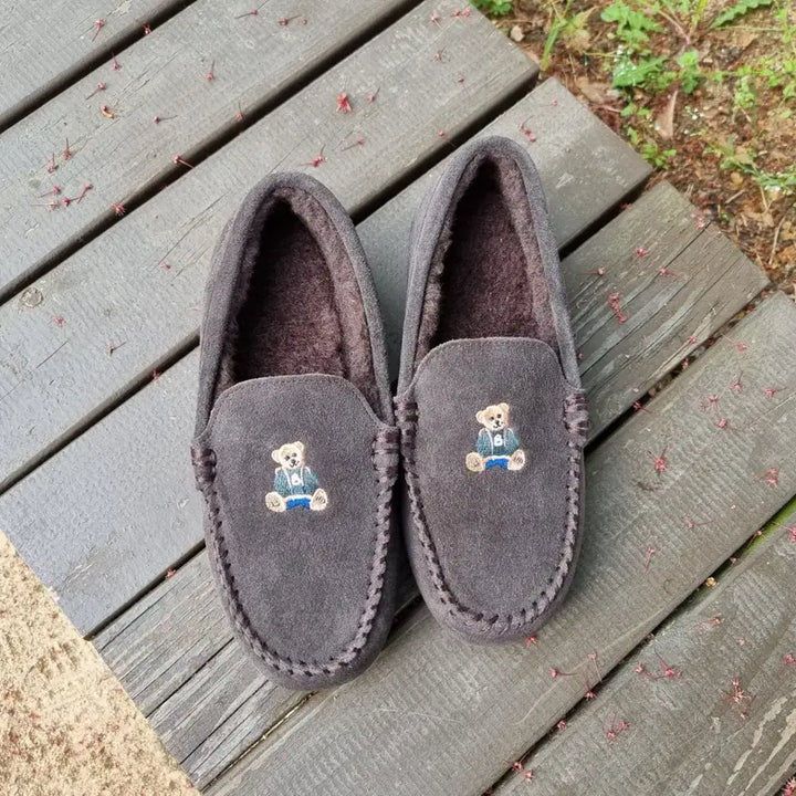 [BUNJANG] BEARPAW Karla Bear Suede Moccasin / (착샷) 베어파우 양털 슬립온 모카신