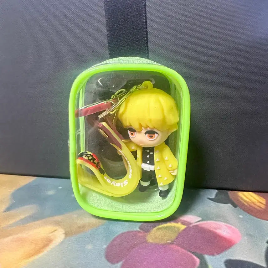 [BUNJANG] Demon Slayer Zenitsu Agatsuma Figure Keyring / 귀멸의 칼날 아가츠마 젠이츠 피규어 키링
