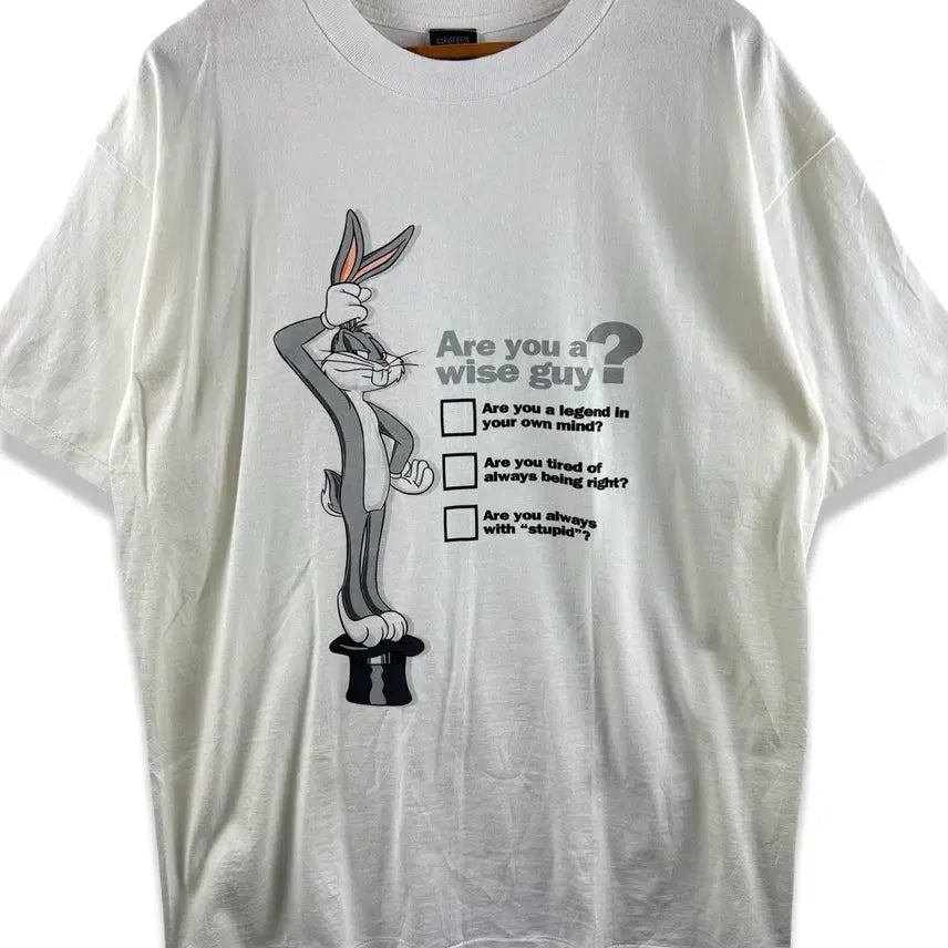 [BUNJANG] Looney Tunes 90s Single Stitch Bugs Bunny T-shirt / 90S 루니툰즈 미국생산 싱글스티치 버니 티셔츠3013