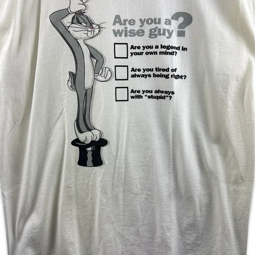 [BUNJANG] Looney Tunes 90s Single Stitch Bugs Bunny T-shirt / 90S 루니툰즈 미국생산 싱글스티치 버니 티셔츠3013