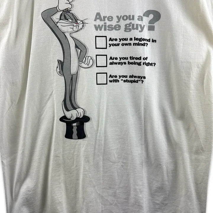 [BUNJANG] Looney Tunes 90s Single Stitch Bugs Bunny T-shirt / 90S 루니툰즈 미국생산 싱글스티치 버니 티셔츠3013