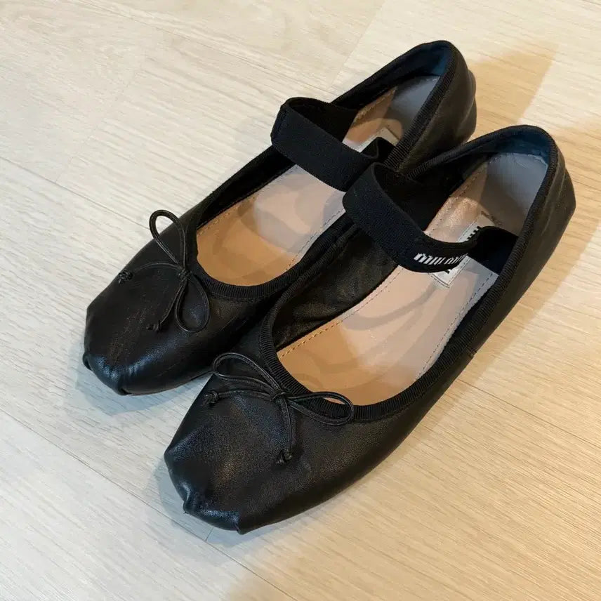[BUNJANG] Miu Miu Ballerina Flats (Leather) / 미우미우발레리나플랫(레더)