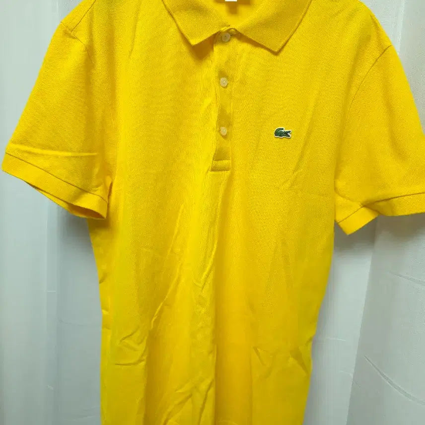[SOLD OUT] 라코스테 노랑색 반팔 카라 티셔츠(사이즈L,105)
