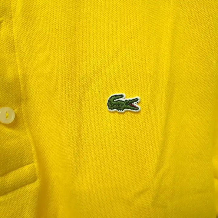 [SOLD OUT] 라코스테 노랑색 반팔 카라 티셔츠(사이즈L,105)