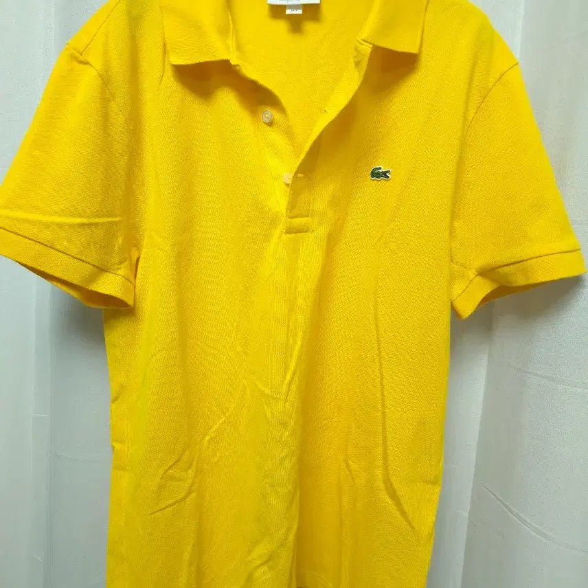 [SOLD OUT] 라코스테 노랑색 반팔 카라 티셔츠(사이즈L,105)