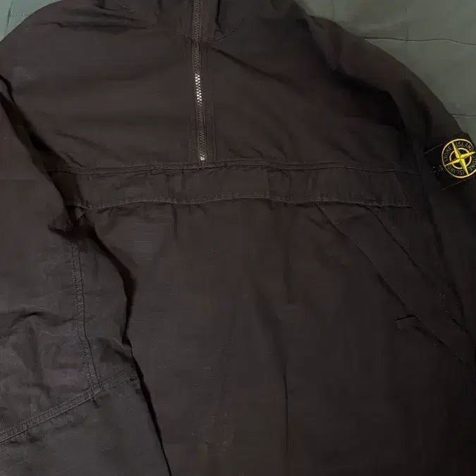 [BUNJANG] Stone Island Cotton Ripstop Smock Quarter Anorak Jacket L / 스톤아일랜드 코튼 립스탑 스목 쿼터 아노락 집업 L