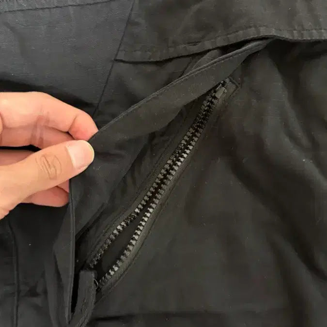 [BUNJANG] Stone Island Cotton Ripstop Smock Quarter Anorak Jacket L / 스톤아일랜드 코튼 립스탑 스목 쿼터 아노락 집업 L