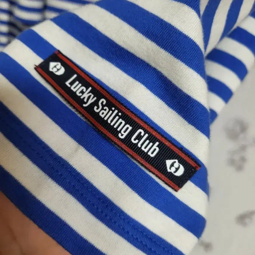 [BUNJANG] Lucky Chouette Striped Long Sleeve T-Shirt / 럭키슈에뜨 티셔츠 38