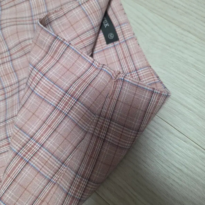 [BUNJANG] Hari People Checkered Mermaid Long Skirt / 하리피플) 체크 롱 스커트 핑크 머메이드 치마