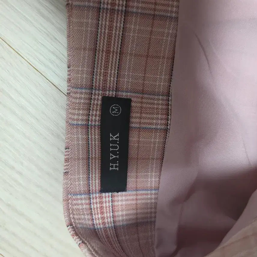 [BUNJANG] Hari People Checkered Mermaid Long Skirt / 하리피플) 체크 롱 스커트 핑크 머메이드 치마
