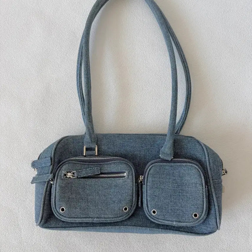 [BUNJANG] TYPESERVICE Denim Shoulder Bag / 타입서비스(TYPESERVICE) 데님 숄더백