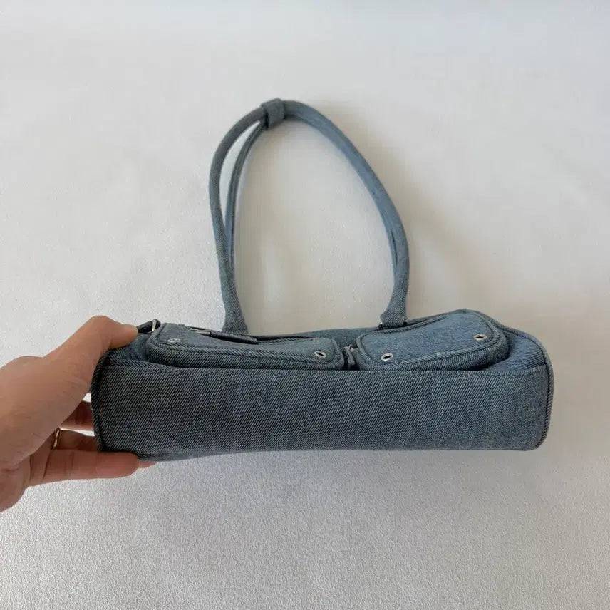 [BUNJANG] TYPESERVICE Denim Shoulder Bag / 타입서비스(TYPESERVICE) 데님 숄더백