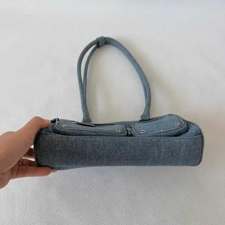 [BUNJANG] TYPESERVICE Denim Shoulder Bag / 타입서비스(TYPESERVICE) 데님 숄더백