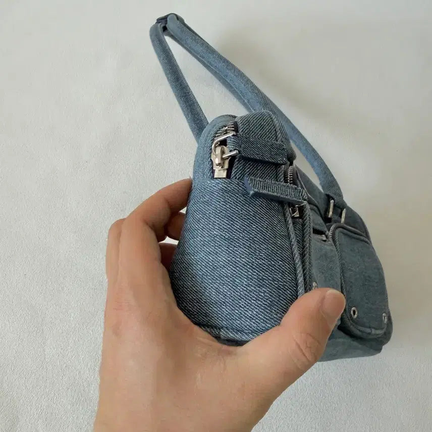[BUNJANG] TYPESERVICE Denim Shoulder Bag / 타입서비스(TYPESERVICE) 데님 숄더백