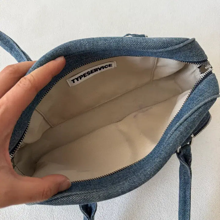 [BUNJANG] TYPESERVICE Denim Shoulder Bag / 타입서비스(TYPESERVICE) 데님 숄더백