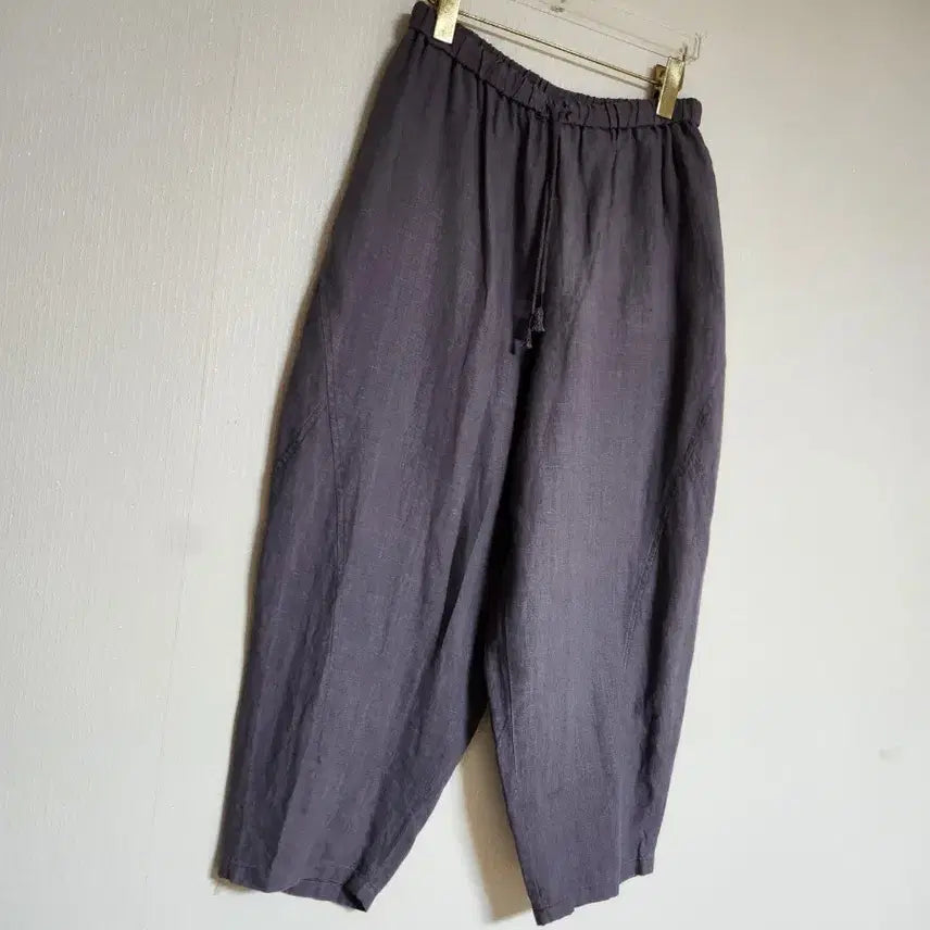 [SOLD OUT] 이새isae올밴딩 린넨 와이드 배기팬츠27~29