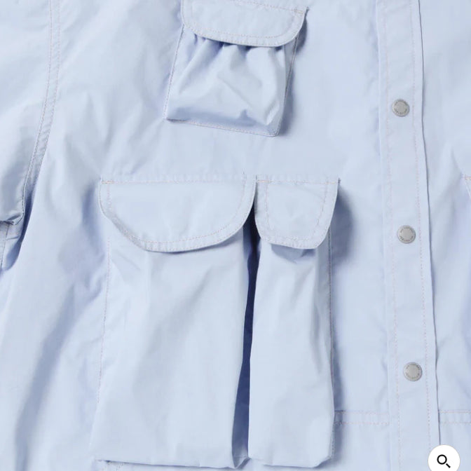 [BUNJANG] and wander Multi Pocket LS Shirt Blue (L) / 26SS 앤드원더 multi pocket LS shirt 블루 (L)